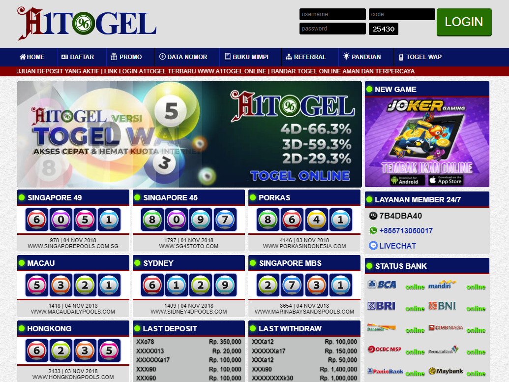 Situs Terpercaya Togel HK Live Pools Draw Tahun Ini
